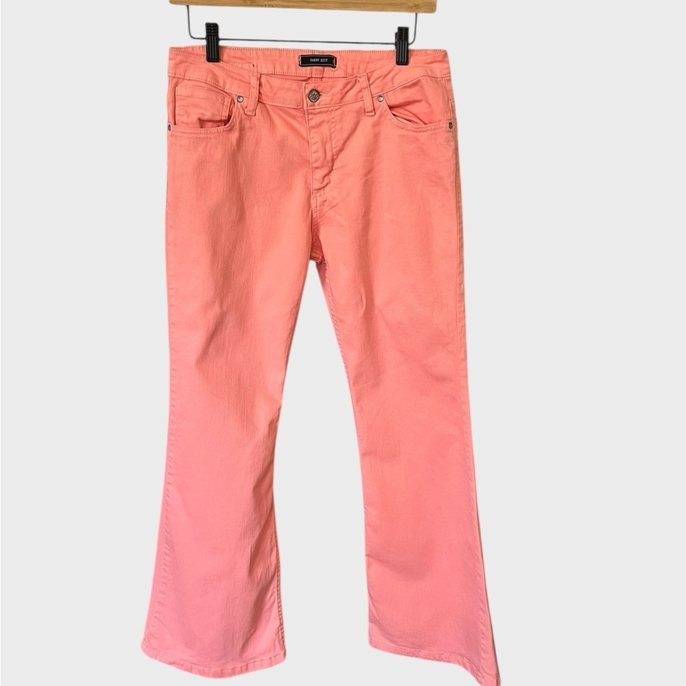 Hanny Deep special denim coral Flare Jeans